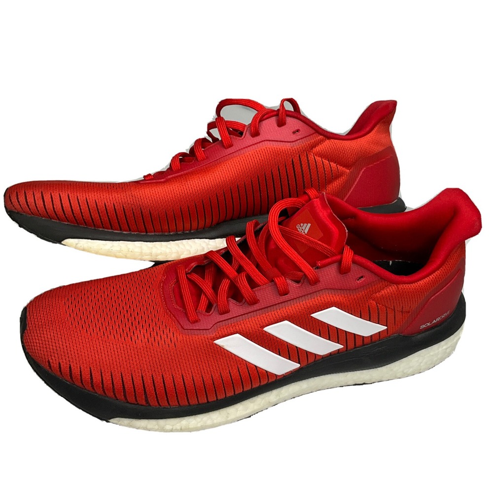 Adidas Solar Drive 19 Running Shoes Mens Sz 13 Scarlet Red Boost Sneakers EF0790